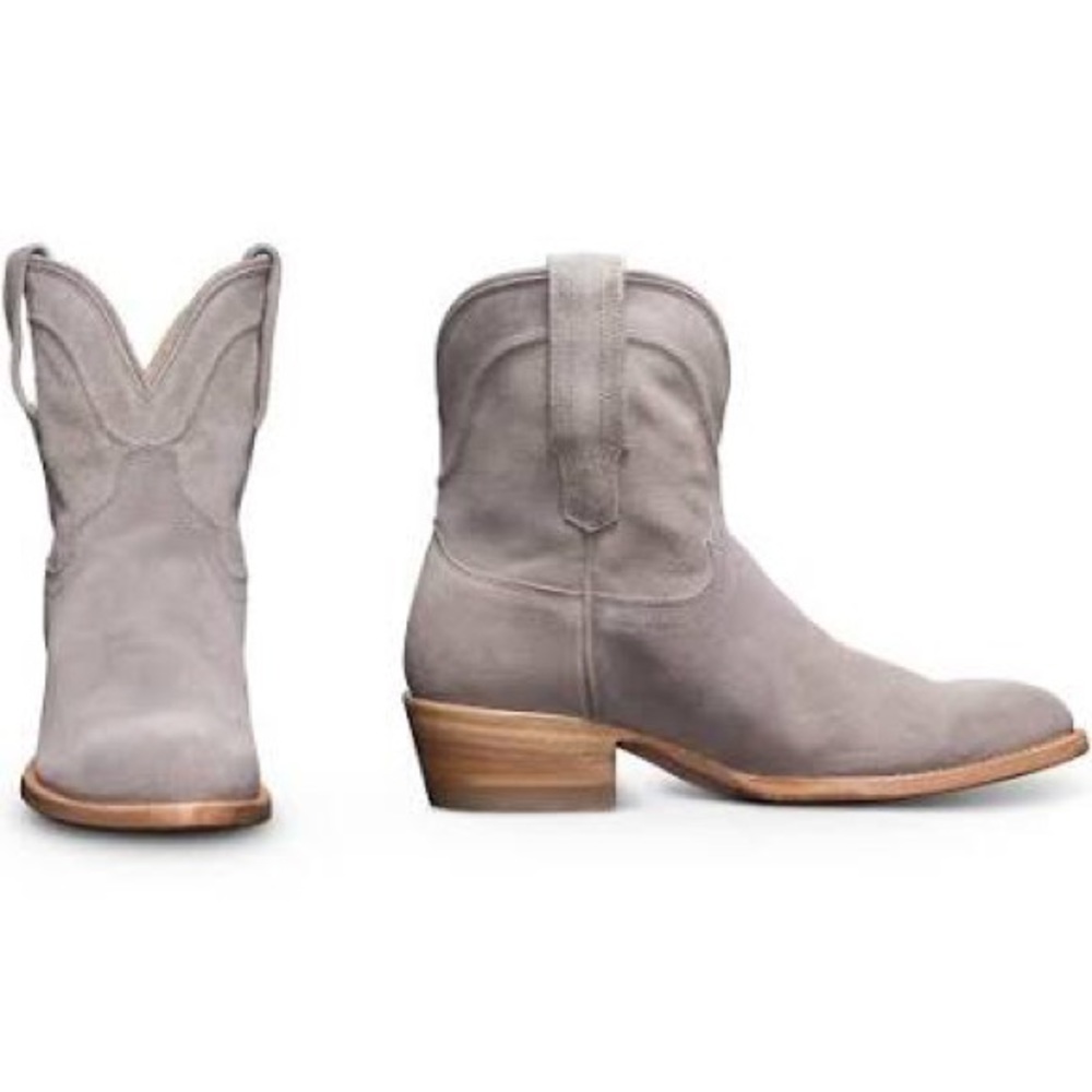 Tecovas Gray Suede Handmade Boots